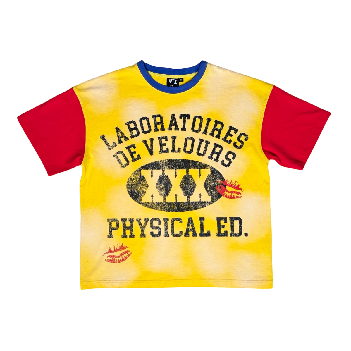 COLLEGIATE UNI-SEX TEE (YELLOW)