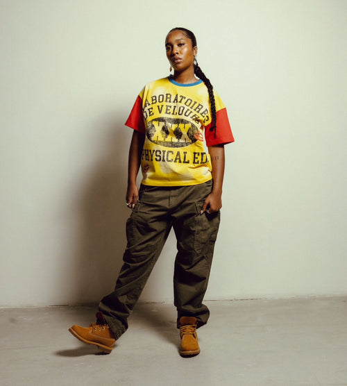 COLLEGIATE UNI-SEX TEE (YELLOW)